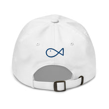 Load image into Gallery viewer, COMME des POISSONS dad hat - White/Royal Blue

