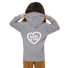 Load image into Gallery viewer, Kids White Heart eco hoodie
