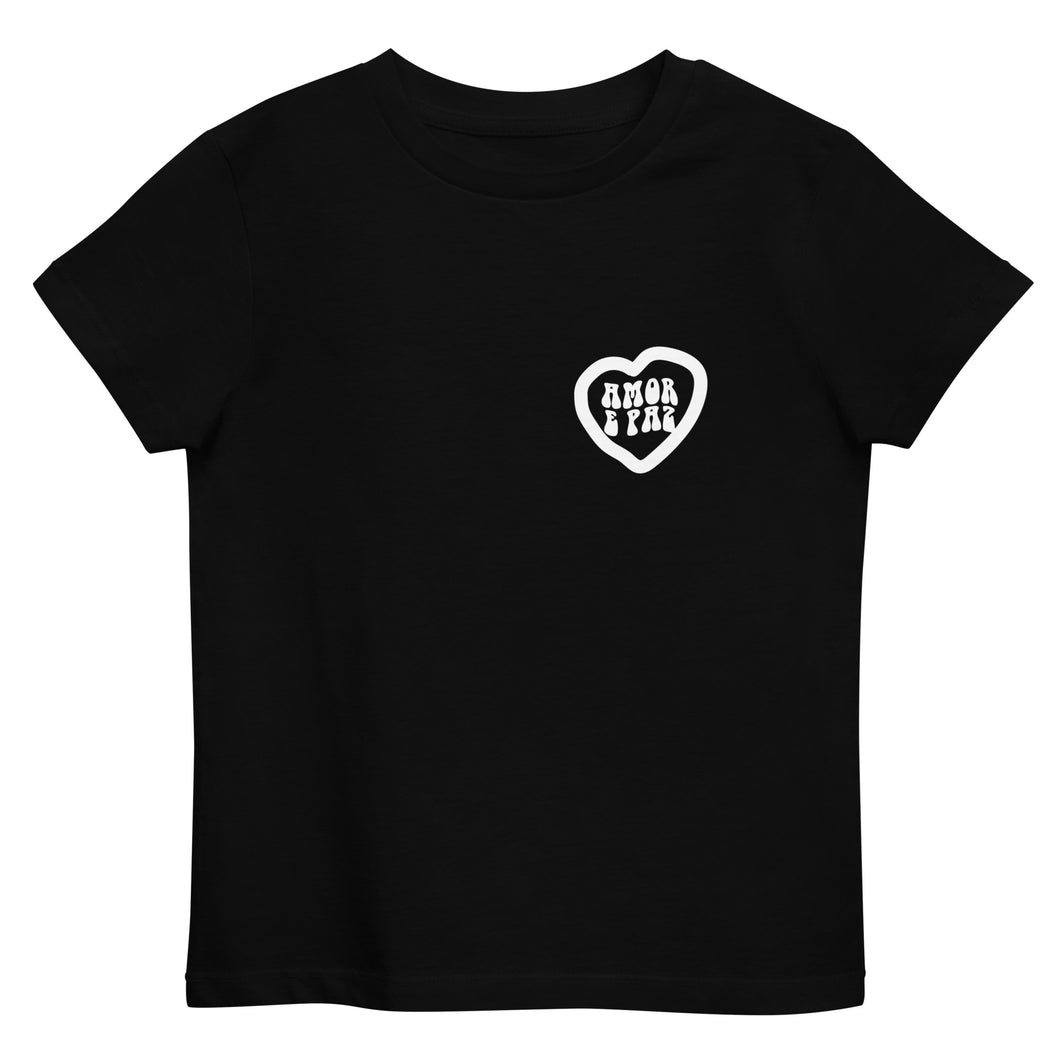 Kids White Heart Organic cotton t-shirt