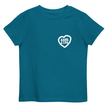 Load image into Gallery viewer, Kids White Heart Organic cotton t-shirt

