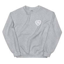 Load image into Gallery viewer, White Heart Unisex Sweatshirt
