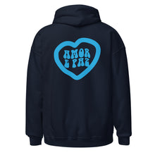 Load image into Gallery viewer, Sky Blue Heart Unisex Hoodie
