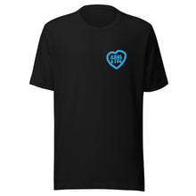 Load image into Gallery viewer, Sky Blue Heart Unisex t-shirt
