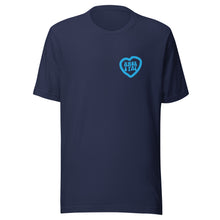 Load image into Gallery viewer, Sky Blue Heart Unisex t-shirt
